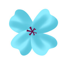Fototapeta premium Illustration of blue sakura
