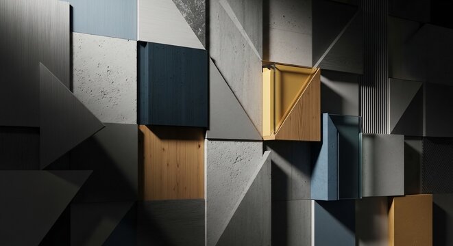 Geometric wall art abstract