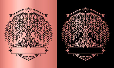 Elegant ornamental willow tre... © dwi
