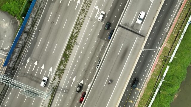 SUKE Elevated Highway Traffic Aerial View