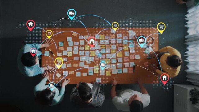 Collaborative Planning Session with Post-it Notes and Digital Mapping for Innovative Project Strategies. Entropy.