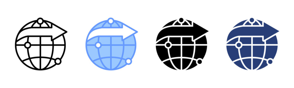 Export icon set multiple style collection