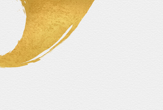 金色の毛筆アートのある和風背景