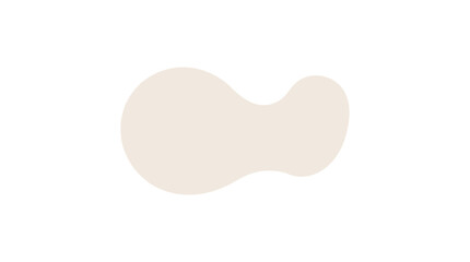 Fototapeta premium Stylized Bean Shape Icon, Minimalist Design.