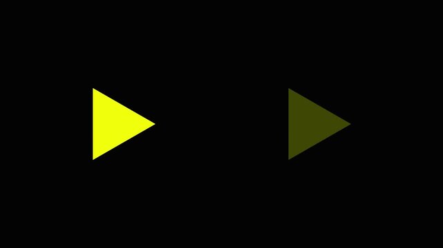 Fast Forward Arrow Icon Black Background Progress Loading Bar Loop Animation Next Level Video