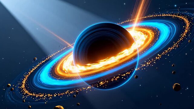 Black hole with accretion disk and stars