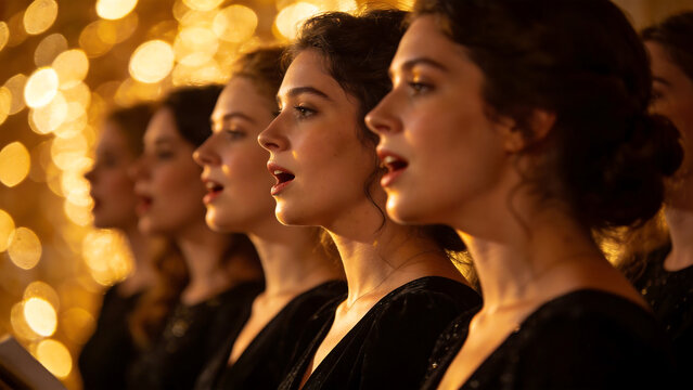 women singing in choir