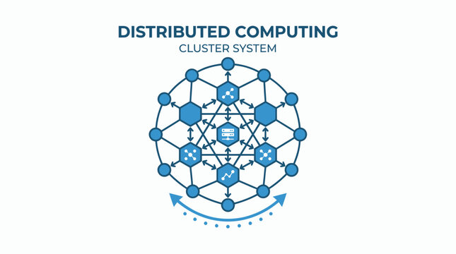 Distributed Computing Cluster System Network Abstract Technology