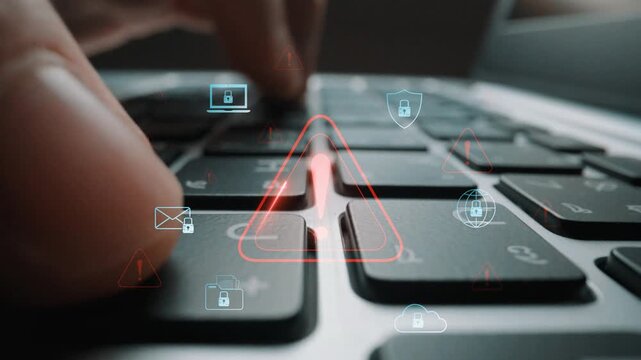 Cybersecurity threat alert protects data. Cyber security threat alert prevents access, alert warns breach, defends system, and cyber security threat alert identifies risk. Marrow