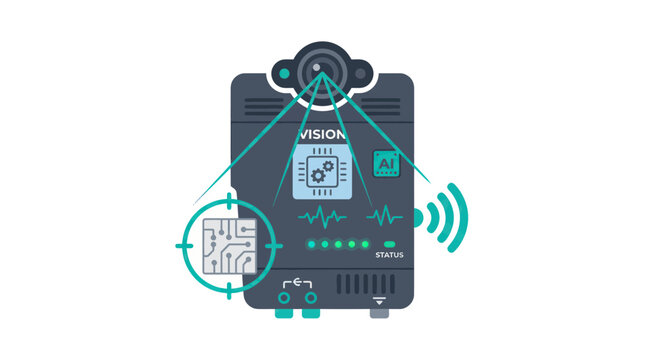 AI Vision System with Machine Learning Chip and Circuit Board Integration
