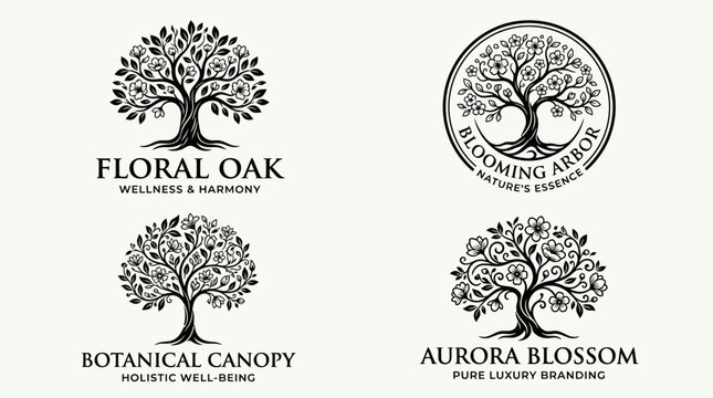 Tree Logos With Brand Names.