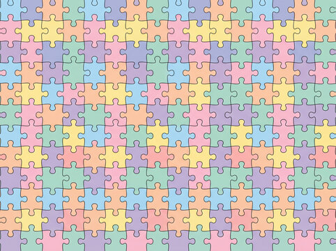 puzzle seamless pattern
