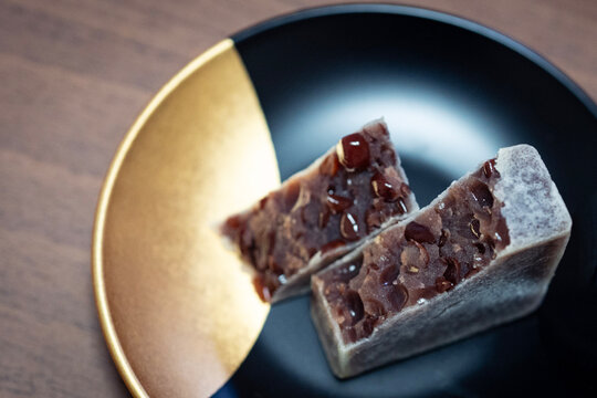 和菓子きんつばお茶受け小豆