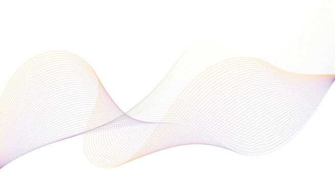 Abstract background with waves for banner. Stylized line art background. Vector background