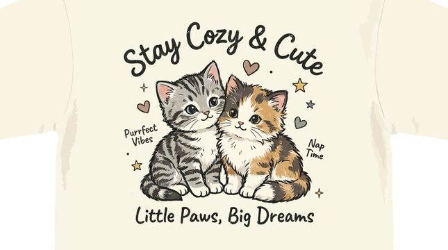 Large collection of eighty eight adorable kitten illustrations featuring unique handwritten slogans and artistic calligraphy for creative graphic design projects and pet lovers merchandise.