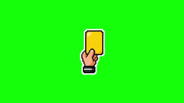 Yellow Card Animation Green Screen