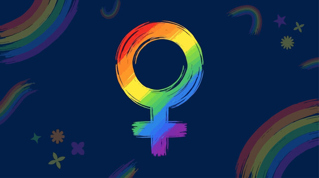 Set of twenty-one female gender symbols hand drawn with artistic brush strokes, minimalist ink venus signs for womanhood and equality empowerment, black vector icons on white background.