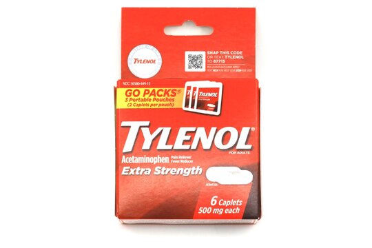 Tylenol pain reliever in a point of sale package 