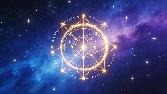 Cosmic geometric pattern in space