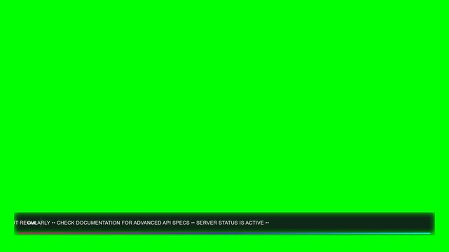 Minimalist green screen for breaking news presentations