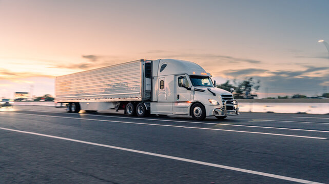 Trucks on the freeway