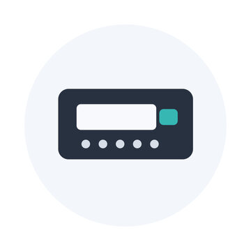 Generic label maker blank display vector icon
