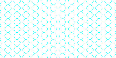 Fishing or netball. Repeating hexagon pattern. Black wired mesh texture isolated on a white background. Metallic or fabric fence, cage or lattice structure. Vector graphic illustration. © Muaffa