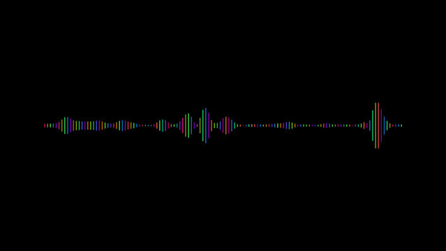 Black silhouette of six musical notes on a dark background black background