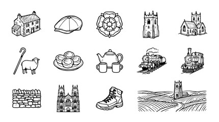 British Countryside Icons: Rural Life, Landmarks, and Traditions © Xandal