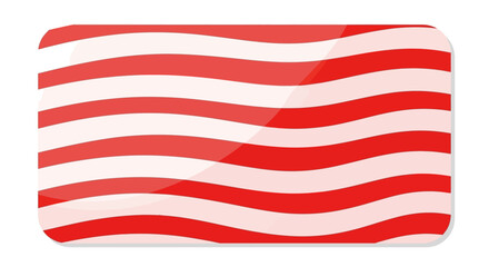 Fototapeta premium Red and white striped pattern, wavy lines, colorful texture, abstract design isolated on White Background USA, Editable EPS