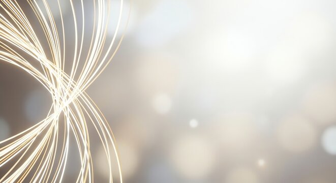 Glowing gold data network for corporate presentation background