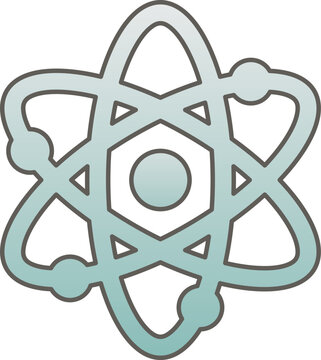 Atom Science Atheism Secular Humanism Symbol Illustration