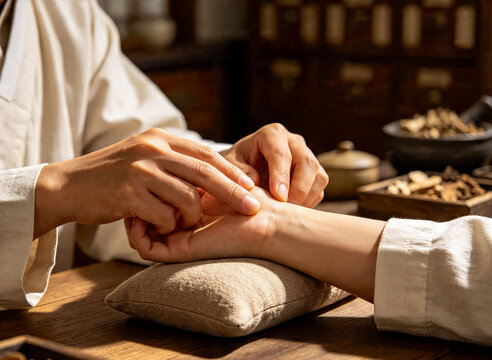 손목에 시행하는 한방 침 치료 / Korean Acupuncture Treatment on the Wrist
