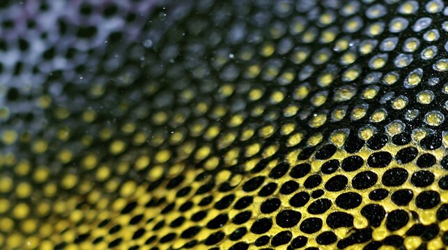 Yellow Blue Dot Matrix Macro