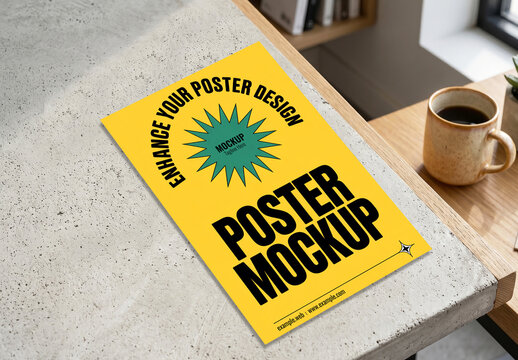 Realistic Poster Flyer Mockup