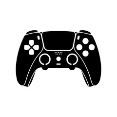 Game controller silhouette vector, isolated on white © Dina