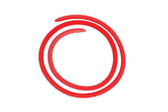Oval Brush Stroke Hand Drawn Grunge Circle Frame Element