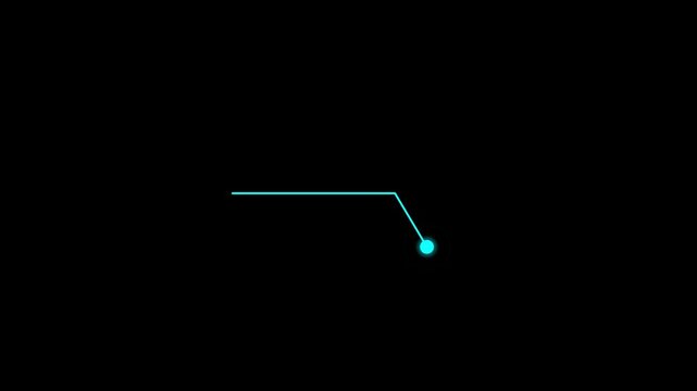 Hud callout rectangle text box animation. HUD graphics around the edges for use in movies, Technological HUD template callout.