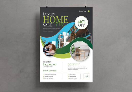 Modern Home For Sale Flyer Template