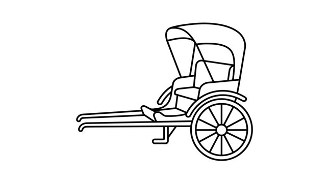 Rickshaw Icon Silhouette