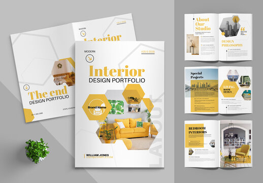 Interior Portfolio Layout Design