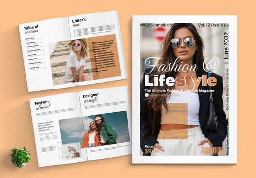 Modern Fashion Magazine Design Layout