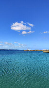 View to Sea and Beacon on Pier