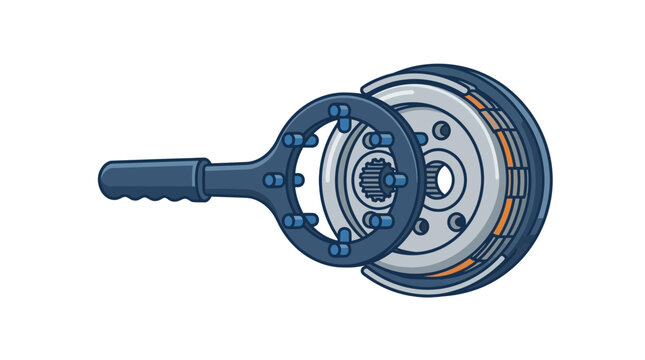Motorcycle Clutch Tool and Assembly Diagram