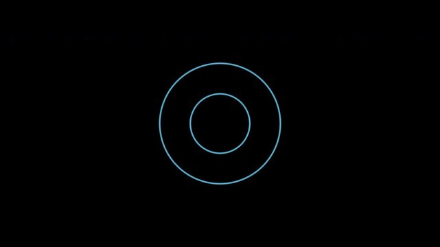 Loading Ring Spinner Animation in Blue | Circular Progress Indicator Loop Background