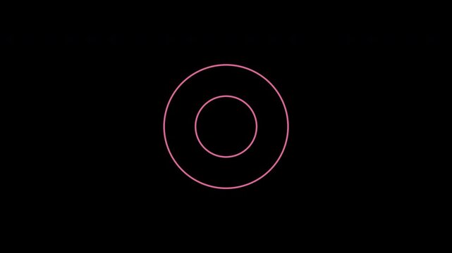 Loading Ring Spinner Animation in Pink | Circular Progress Indicator Loop Background