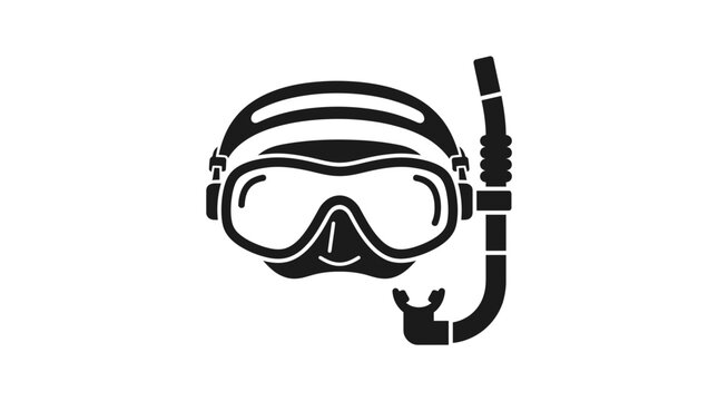 Scuba Diving Mask and Snorkel Icon - Water Sport Equipment