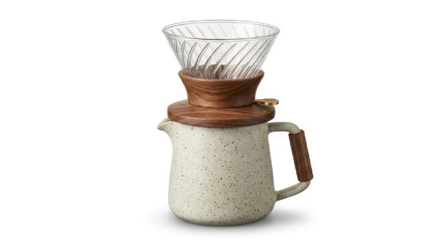 Manual Pour Over Coffee Maker Dripper and Carafe Set.