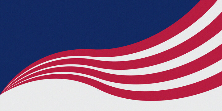 Blue and red colors start and stripes ribbon noise effect background