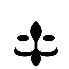 Fleur de lis symbol graphic icon © khan